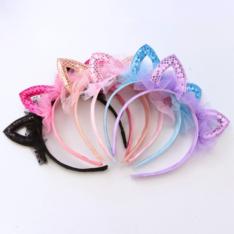 Cute Cat Ears Lace Headband