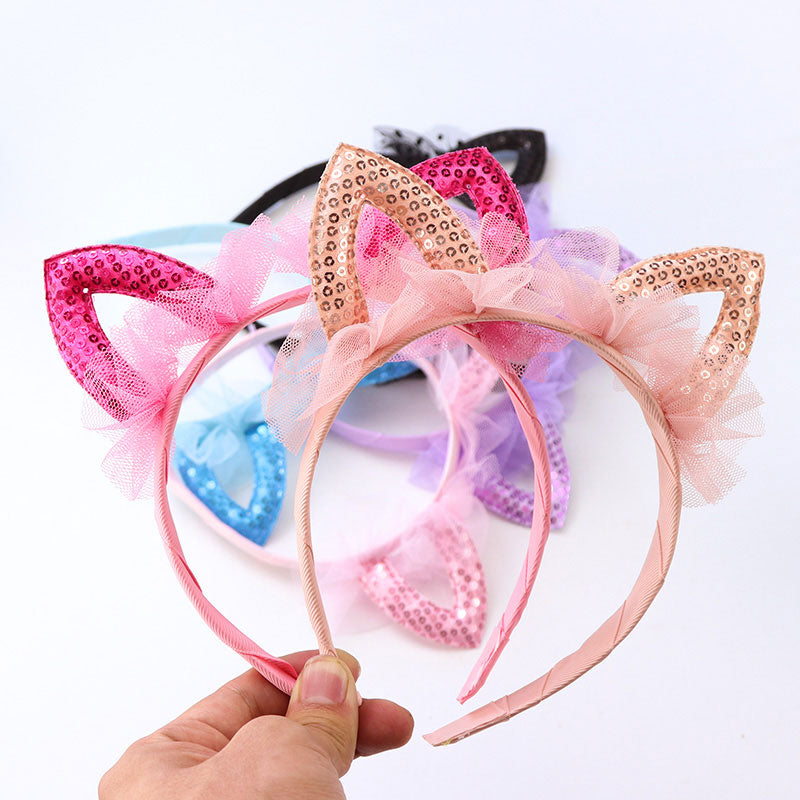 Cute Cat Ears Lace Headband