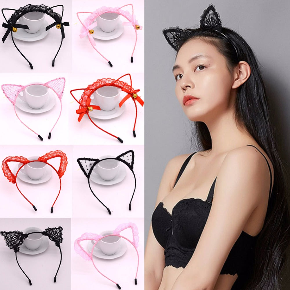 Fashion Lace Cat Headband