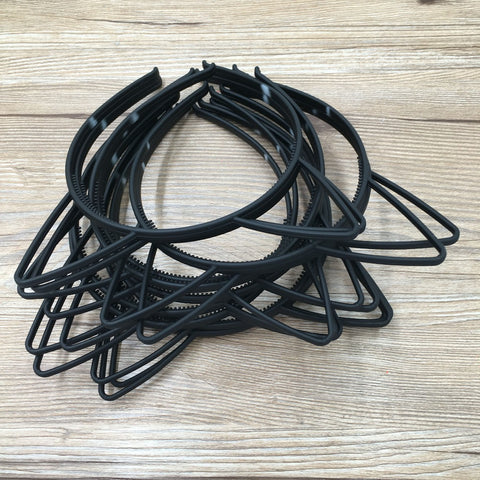 12pcs Black Ear Headband