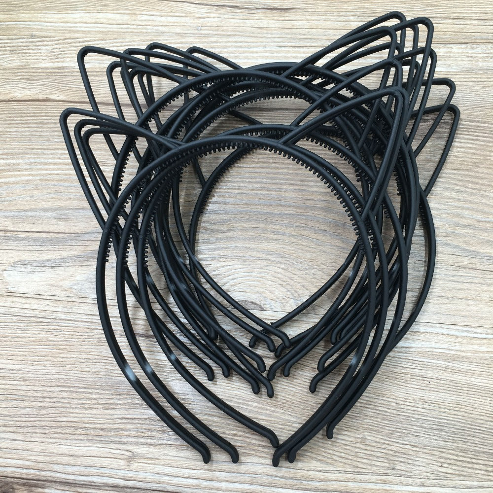12pcs Black Ear Headband