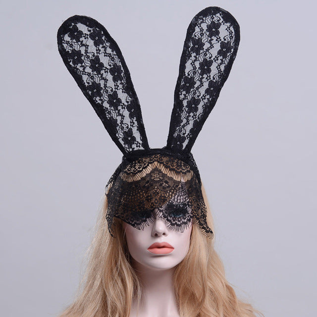 Mask Lace Ears Headband