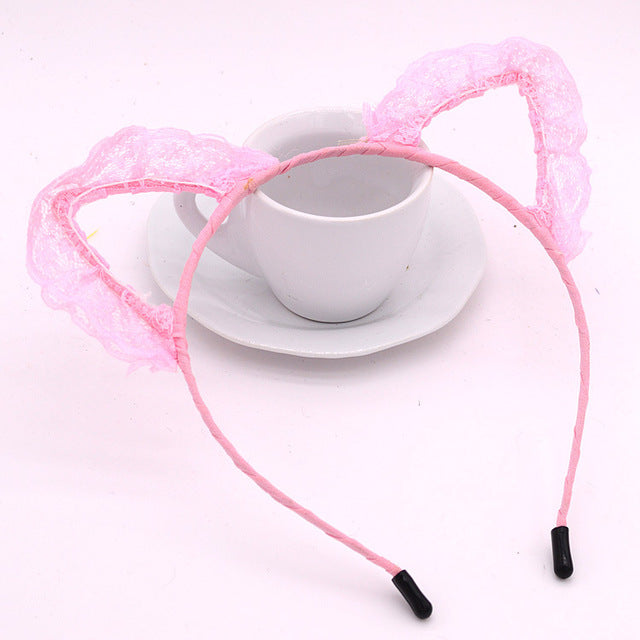 Fashion Lace Cat Headband